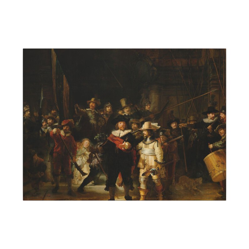 The Night Watch Canvas Print by Rembrandt, Dutch Golden Age Wall Art, Famous Painting, Ready to Hang image 17