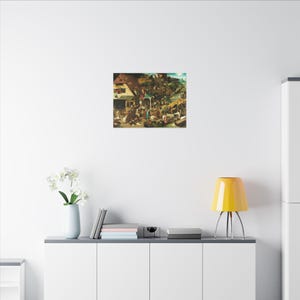 Netherlandish Proverbs Canvas Print by Pieter Brueghel the Elder, Flemish Wall Art, Famous Painting, Ready to Hang image 16