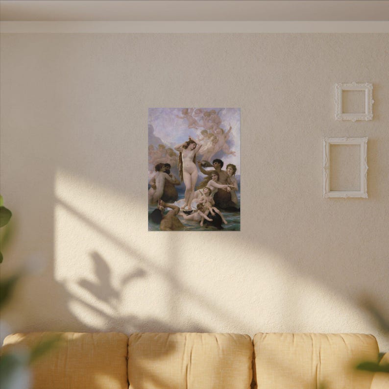 The Birth of Venus Canvas Print by William-Adolphe Bouguereau, Academic Wall Art, Famous Painting, Ready to Hang image 11