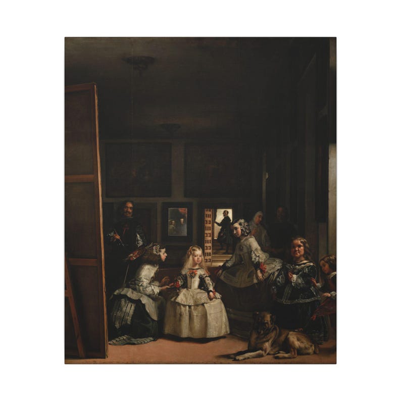 Las Meninas Canvas Print by Diego Velázquez, Spanish Baroque Wall Art, Famous Painting, Ready to Hang image 13