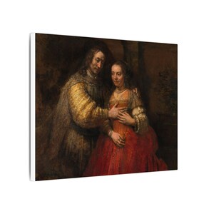 The Jewish Bride Canvas Print by Rembrandt, Dutch Golden Age Wall Art, Famous Painting, Ready to Hang image 2