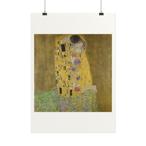 Der Kuss, Gustav Klimt – Kunstdruck Poster, berühmtes Gemälde, Wiener Secession, A4 A3 A2 A1, gedruckt in der EU Bild 2