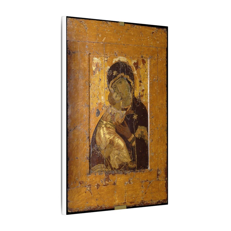 Theotokos of Vladimir Canvas Print, Byzantine Wall Art, Famous Painting, Ready to Hang image 2