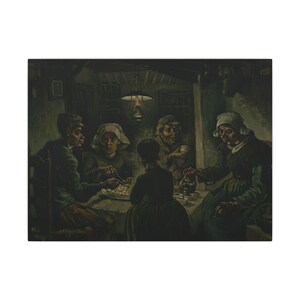 The Potato Eaters Canvas Print by Vincent van Gogh, Realism Wall Art, Famous Painting, Ready to Hang