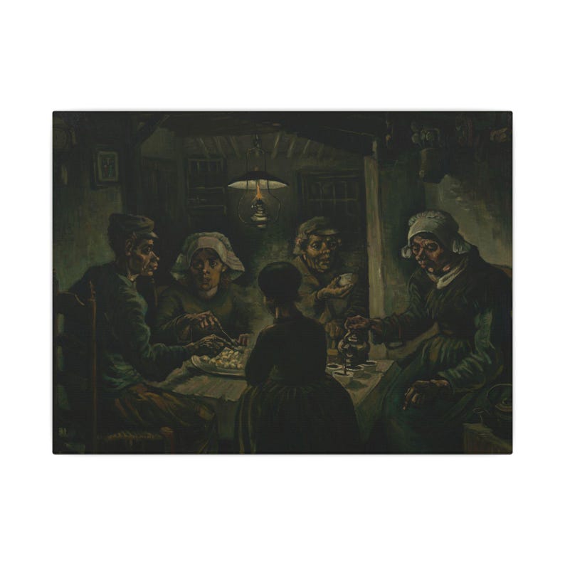 The Potato Eaters Canvas Print by Vincent van Gogh, Realism Wall Art, Famous Painting, Ready to Hang image 1