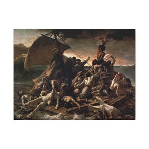 The Raft of the Medusa Canvas Print by Théodore Géricault, Romanticism Wall Art, Famous Painting, Ready to Hang image 5