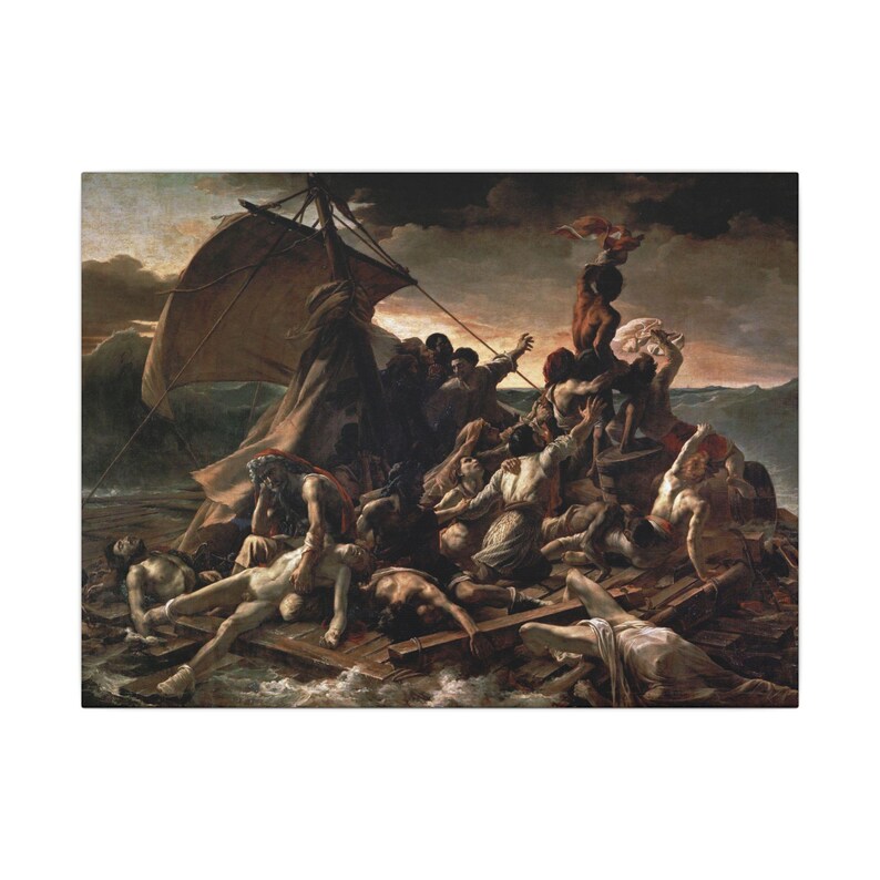 The Raft of the Medusa Canvas Print by Théodore Géricault, Romanticism Wall Art, Famous Painting, Ready to Hang image 5