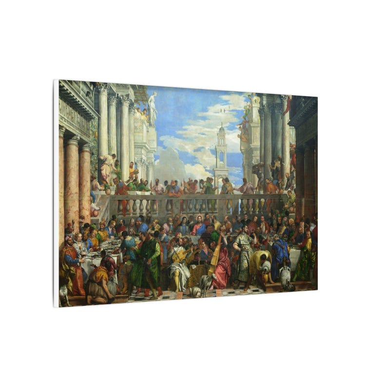 The Wedding at Cana Canvas Print by Paolo Veronese, Venetian Wall Art, Famous Painting, Ready to Hang image 6