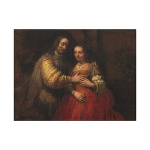 The Jewish Bride Canvas Print by Rembrandt, Dutch Golden Age Wall Art, Famous Painting, Ready to Hang image 13