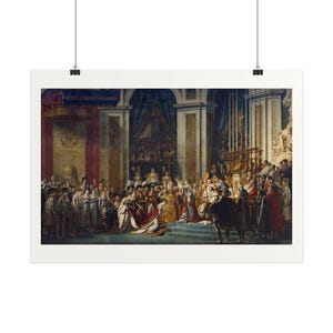 The Coronation of Napoleon Print by Jacques-Louis David, Neoclassical Art Poster, Famous Painting Wall Art, A4 A3 A2, Printed in EU image 3