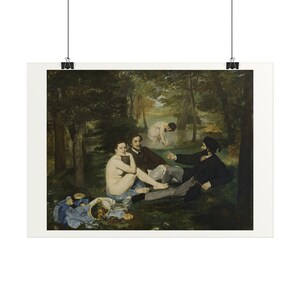 Luncheon on the Grass Print by Édouard Manet, Impressionism Art Poster, Famous Painting Wall Art, A4 A3 A2, Printed in EU image 2