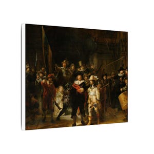 The Night Watch Canvas Print by Rembrandt, Dutch Golden Age Wall Art, Famous Painting, Ready to Hang image 6