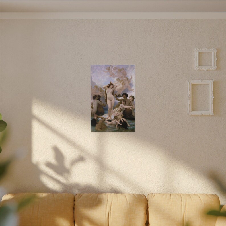 The Birth of Venus Canvas Print by William-Adolphe Bouguereau, Academic Wall Art, Famous Painting, Ready to Hang image 7