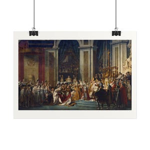 The Coronation of Napoleon Print by Jacques-Louis David, Neoclassical Art Poster, Famous Painting Wall Art, A4 A3 A2, Printed in EU image 1