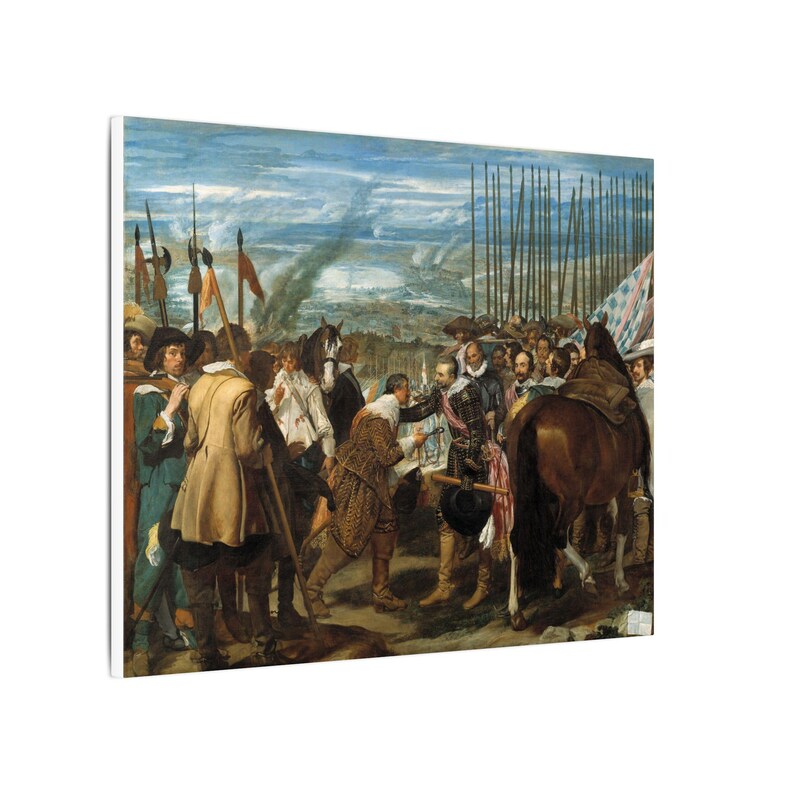 La rendición de Breda (Las lanzas), Diego Velázquez – Cuadro en lienzo, Barroco español, pintura famosa, listo para colgar imagen 14