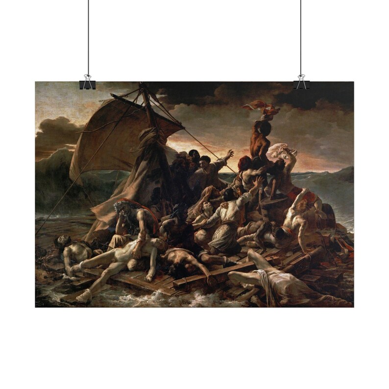 The Raft of the Medusa Print by Théodore Géricault, Romanticism Art Poster, Famous Painting Wall Art, A4 A3 A2, Printed in EU image 2