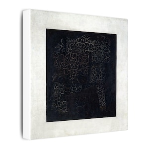 Black Square (1915) Canvas Print by Kazimir Malevich, Minimalist Wall Art, Famous Painting, Ready to Hang image 2