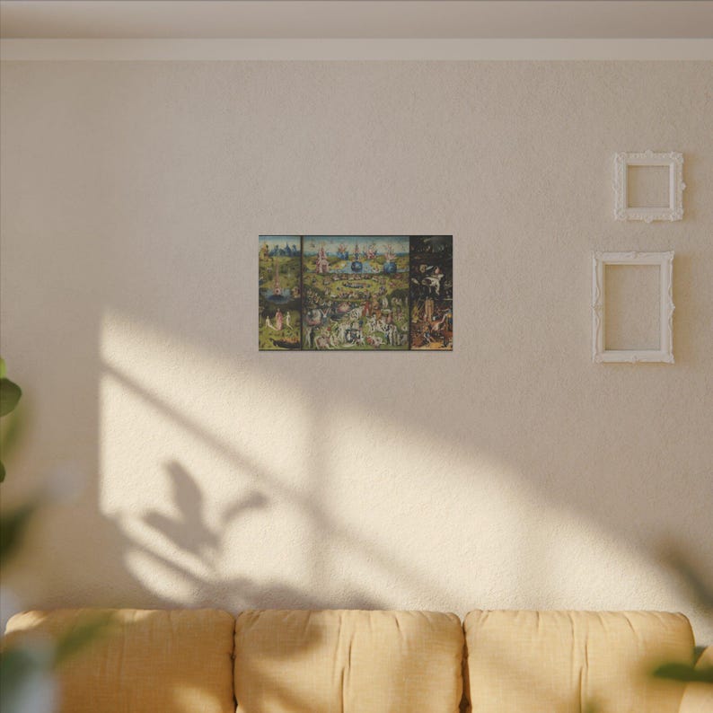 The Garden of Earthly Delights Canvas Print by Hieronymus Bosch, Surreal Wall Art, Famous Painting, Ready to Hang image 3
