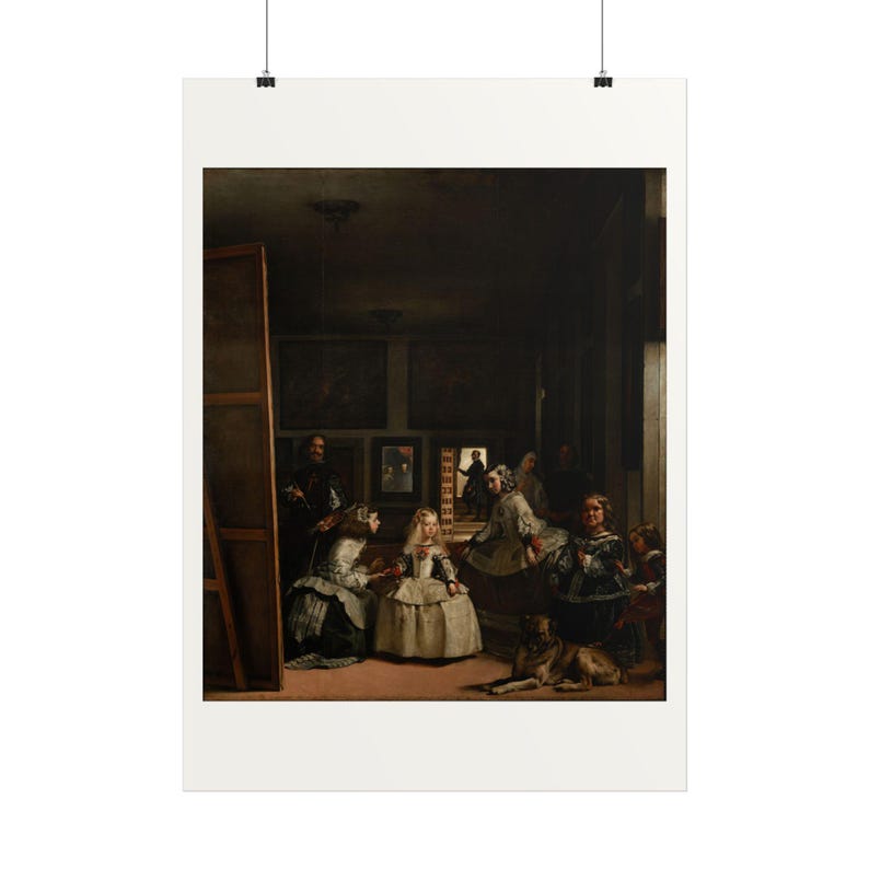Las Meninas Print by Diego Velázquez, Spanish Baroque Art Poster, Famous Painting Wall Art, A4 A3 A2 A1, Printed in EU image 3
