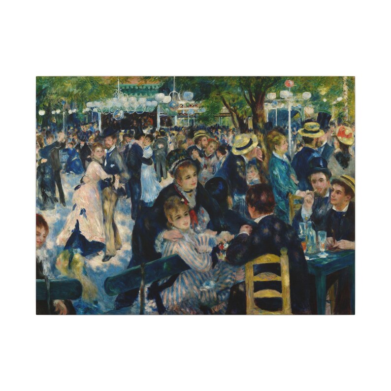 Bal du moulin de la Galette Canvas Print by Pierre-Auguste Renoir, Impressionism Wall Art, Famous Painting, Ready to Hang image 17