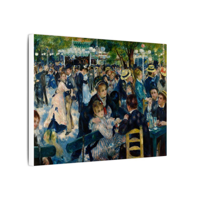 Bal du moulin de la Galette Canvas Print by Pierre-Auguste Renoir, Impressionism Wall Art, Famous Painting, Ready to Hang image 2