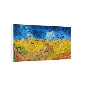 Wheatfield with Crows Canvas Print by Vincent van Gogh, Post Impressionism Wall Art, Famous Painting, Ready to Hang image 2