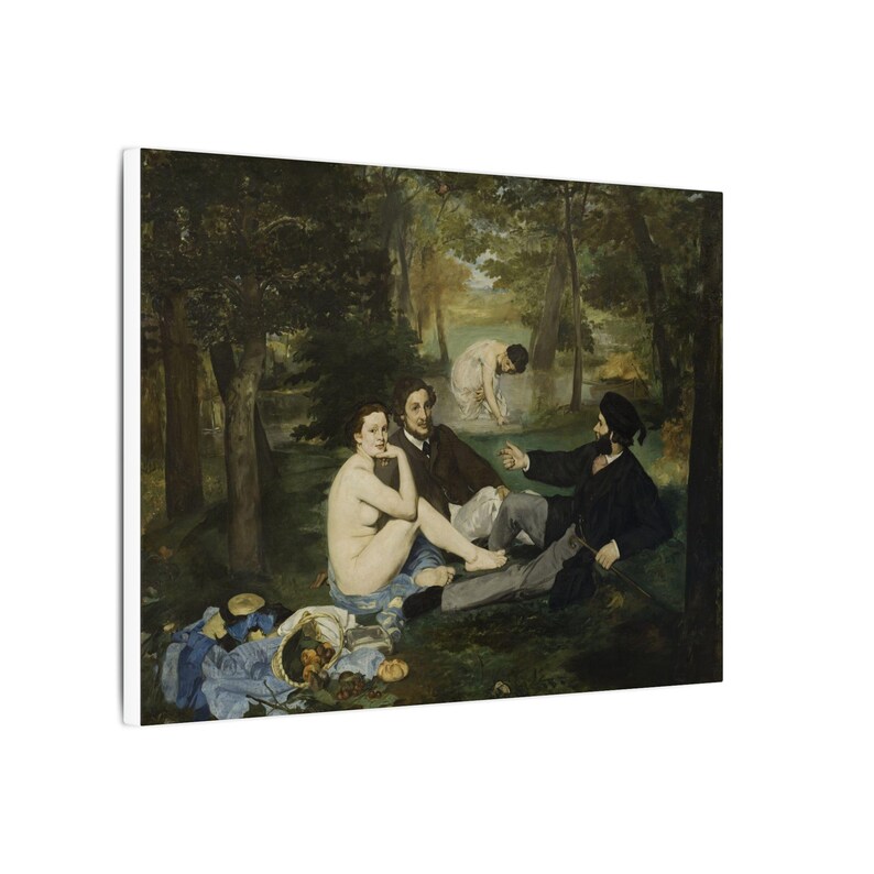 Luncheon on the Grass Canvas Print by Édouard Manet, Impressionism Wall Art, Famous Painting, Ready to Hang image 10