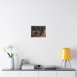 The Oath of the Horatii Canvas Print by Jacques-Louis David, Neoclassical Wall Art, Famous Painting, Ready to Hang image 8