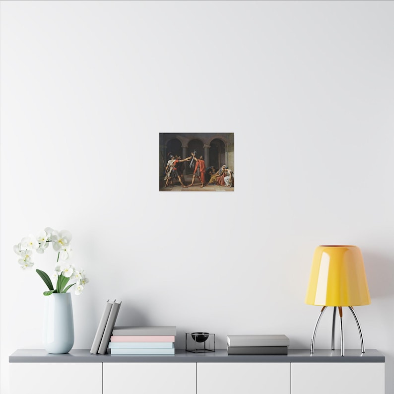The Oath of the Horatii Canvas Print by Jacques-Louis David, Neoclassical Wall Art, Famous Painting, Ready to Hang image 8
