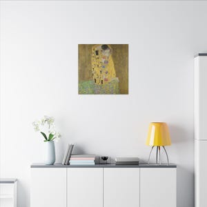 The Kiss Canvas Print by Gustav Klimt, Art Nouveau Wall Art, Famous Painting, Ready to Hang image 8