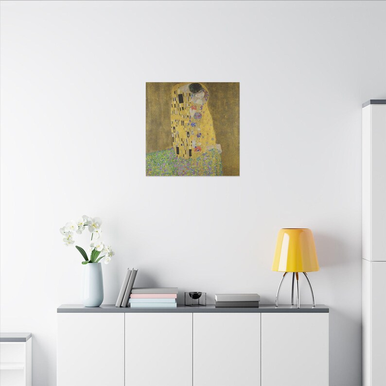 The Kiss Canvas Print by Gustav Klimt, Art Nouveau Wall Art, Famous Painting, Ready to Hang image 8