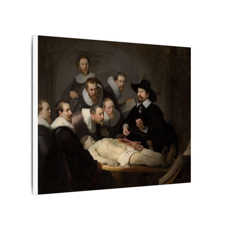 The Anatomy Lesson of Dr. Nicolaes Tulp Canvas Print by Rembrandt, Dutch Golden Age Wall Art, Famous Painting, Ready to Hang image 6