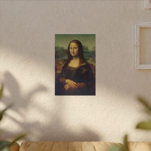 Mona Lisa Canvas Print by Leonardo da Vinci, Renaissance Wall Art, Famous Painting, Ready to Hang image 11