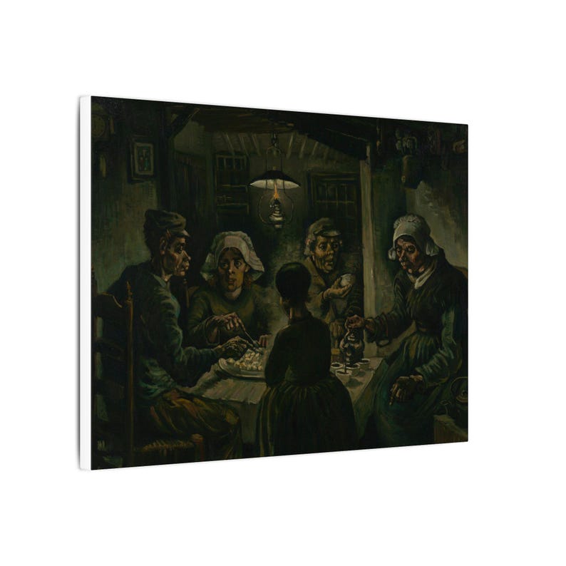 The Potato Eaters Canvas Print by Vincent van Gogh, Realism Wall Art, Famous Painting, Ready to Hang image 6