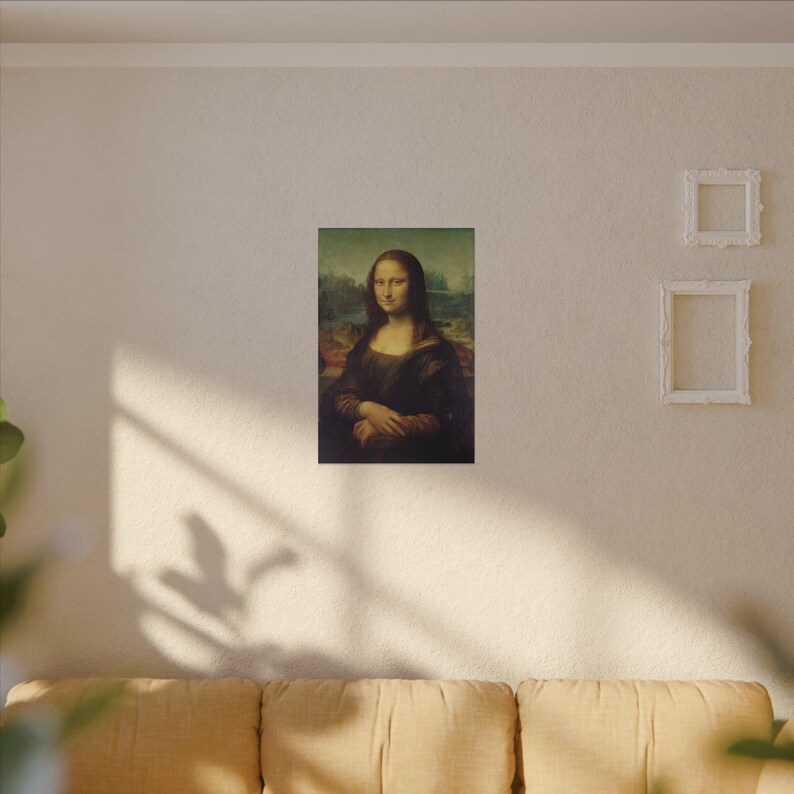 Mona Lisa Canvas Print by Leonardo da Vinci, Renaissance Wall Art, Famous Painting, Ready to Hang image 3