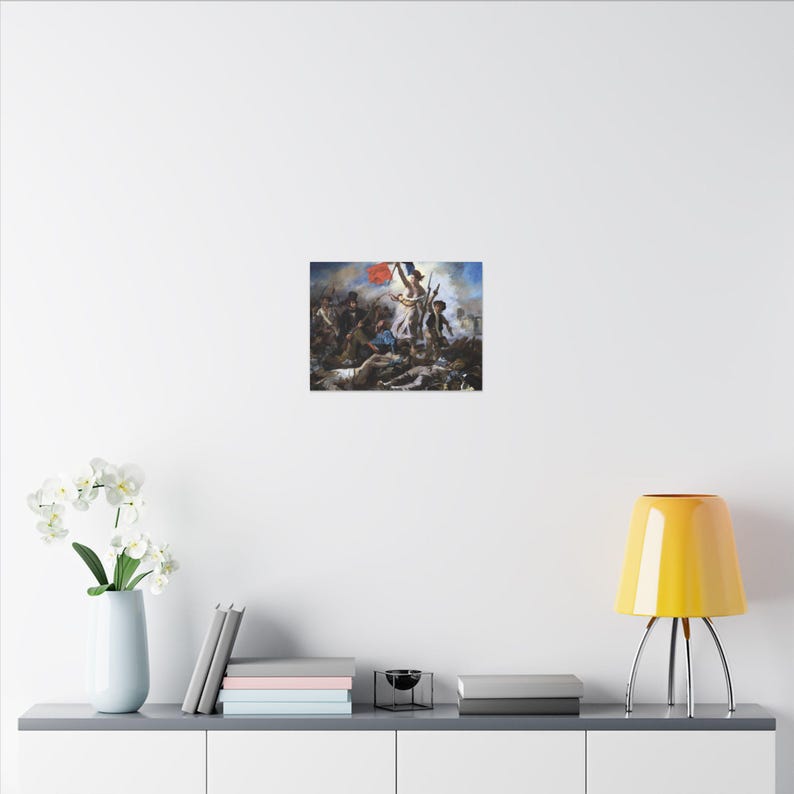 Die Freiheit führt das Volk, Eugène Delacroix – Leinwandbild, Romantik, berühmtes Gemälde, fertig zum Aufhängen Bild 12