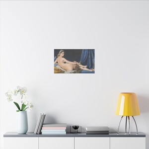Grande Odalisque Canvas Print by Jean-Auguste-Dominique Ingres, Neoclassical Wall Art, Famous Painting, Ready to Hang image 4