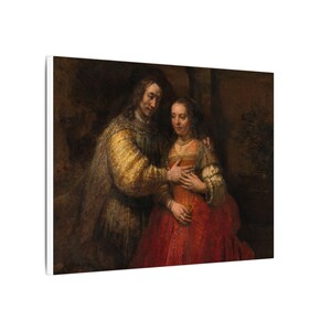 The Jewish Bride Canvas Print by Rembrandt, Dutch Golden Age Wall Art, Famous Painting, Ready to Hang image 6