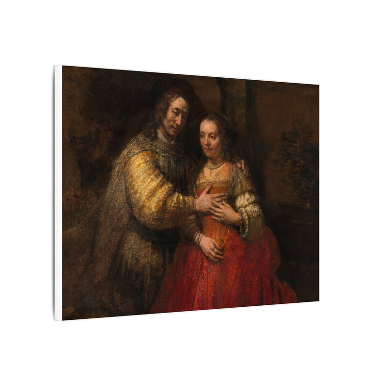 The Jewish Bride Canvas Print by Rembrandt, Dutch Golden Age Wall Art, Famous Painting, Ready to Hang image 6