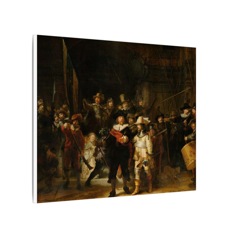 The Night Watch Canvas Print by Rembrandt, Dutch Golden Age Wall Art, Famous Painting, Ready to Hang image 14