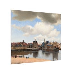 View of Delft Canvas Print by Johannes Vermeer, Dutch Golden Age Wall Art, Famous Painting, Ready to Hang image 14