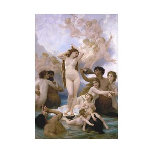 The Birth of Venus Canvas Print by William-Adolphe Bouguereau, Academic Wall Art, Famous Painting, Ready to Hang image 13