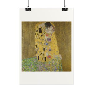 Der Kuss, Gustav Klimt – Kunstdruck Poster, berühmtes Gemälde, Wiener Secession, A4 A3 A2 A1, gedruckt in der EU Bild 4