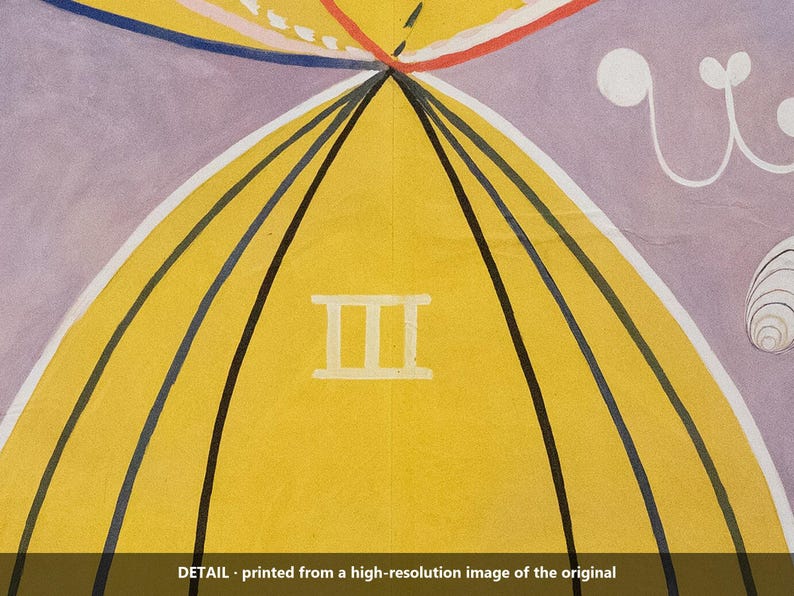 The Ten Largest, No. 7, Adulthood Print by Hilma af Klint, Abstract Art Poster, Famous Painting Wall Art, A4 A3 A2 A1, Printed in EU image 6