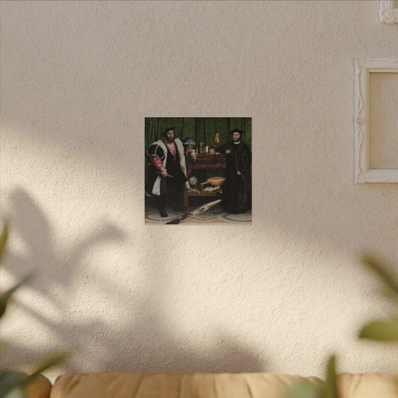 The Ambassadors Canvas Print by Hans Holbein the Younger, Renaissance Wall Art, Famous Painting, Ready to Hang image 15