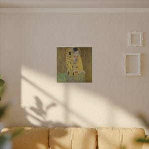 The Kiss Canvas Print by Gustav Klimt, Art Nouveau Wall Art, Famous Painting, Ready to Hang image 7
