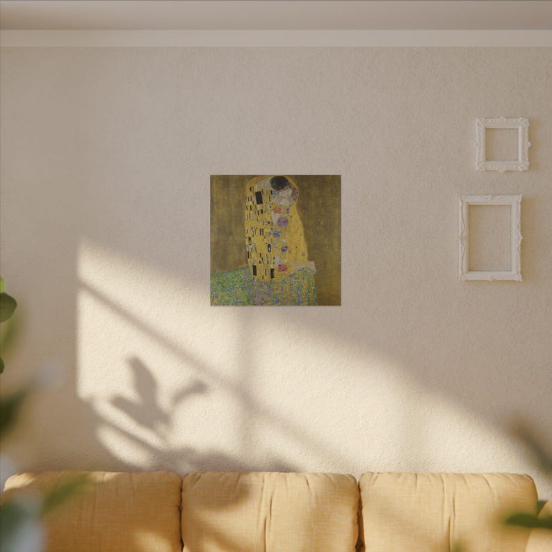 The Kiss Canvas Print by Gustav Klimt, Art Nouveau Wall Art, Famous Painting, Ready to Hang image 7