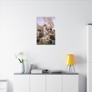 The Birth of Venus Canvas Print by William-Adolphe Bouguereau, Academic Wall Art, Famous Painting, Ready to Hang image 8