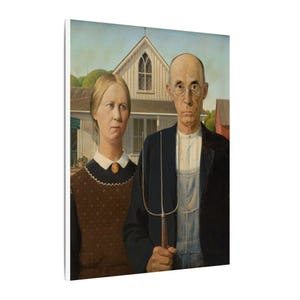 American Gothic Canvas Print by Grant Wood, Americana Wall Art, Famous Painting, Ready to Hang image 10