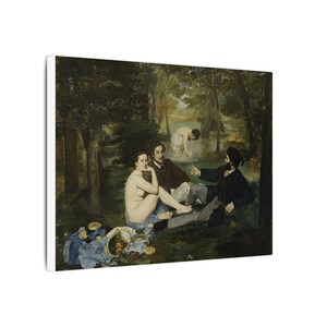 Luncheon on the Grass Canvas Print by Édouard Manet, Impressionism Wall Art, Famous Painting, Ready to Hang image 2